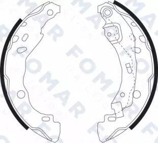 FOMAR FRICTION fo9074 -  Комплект тормозных колодок